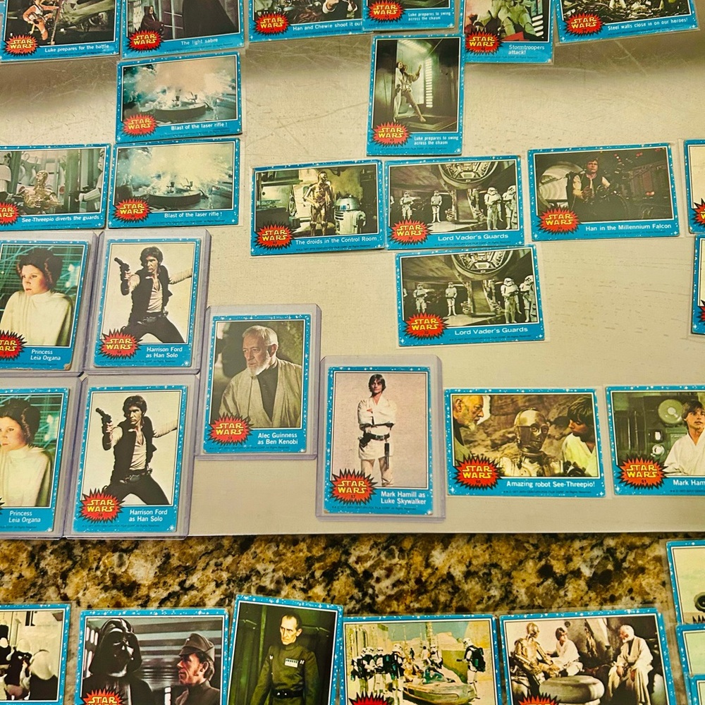 Vintage Star Wars Movie Trading Cards 1977
